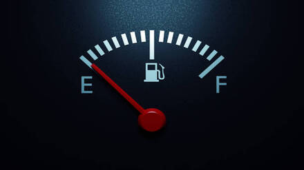 Empty fuel indicator