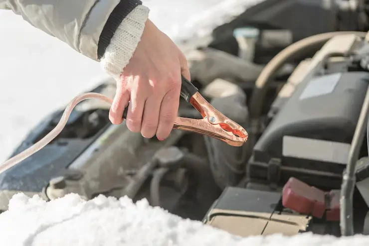 Emergency battery jump start
