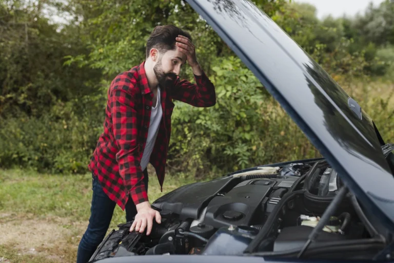 Heat-damaged car battery